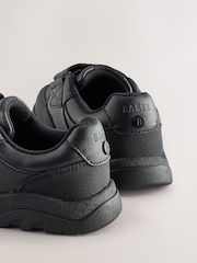 Back to School Black Branded One Strap Touch Fastening Trainers - Image 4 of 6