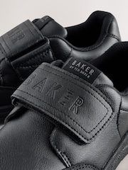 Back to School Black Branded One Strap Touch Fastening Trainers - Image 5 of 6