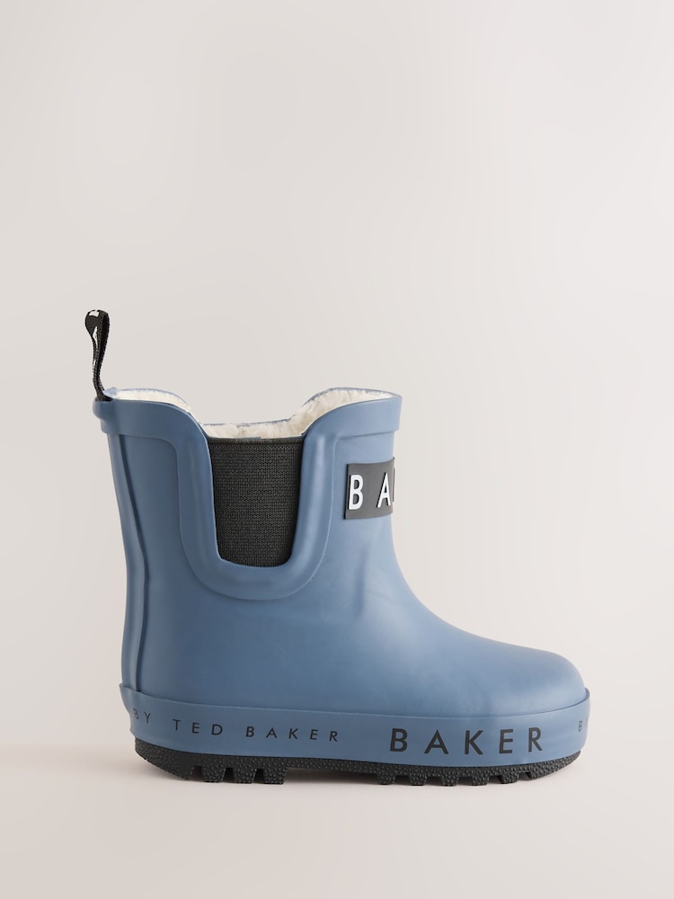 Bleu - Bottes de bien-être doublées en fausse fourrure Baker by Ted Baker - Image 2 de 7