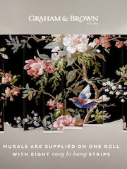 Graham & Brown Black Venetian Floral Fixed Size Mural 2.5m x 4m - Image 3 of 3