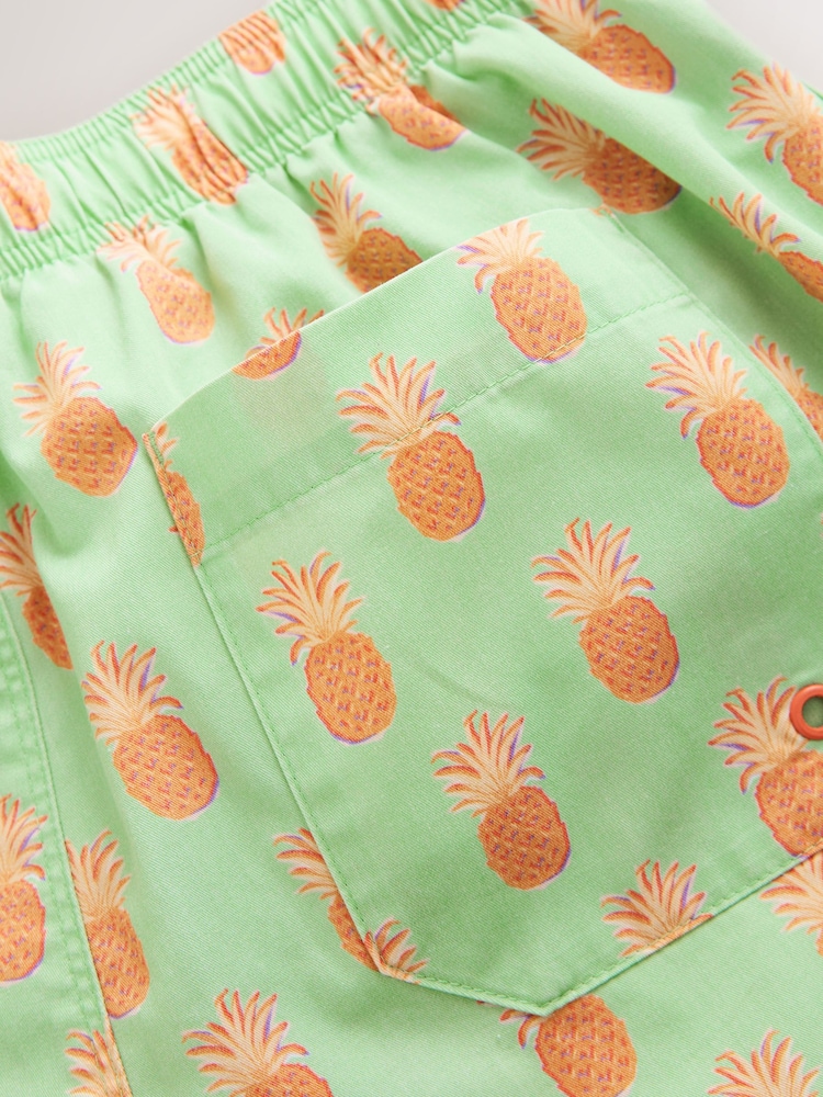 Piña verde - Print 5 Inch Swim Shorts with Cotton - Imagen 4 de 4