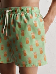 Pineappleបៃតង - ខោហែលទឹកខ្លីបោះពុម្ព 5 អ៊ីញ ជាមួយកប្បាស - រូបភាព 5 នៃ 9