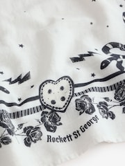 Rockett St George Cream Scarf Print Beach Dress - Image 3 of 3
