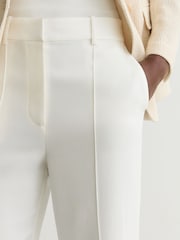 Reiss Quinn Wide-Leg Seam-Detail Trousers - Image 4 de 7