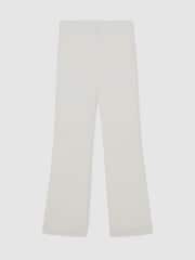 Reiss Ivory Quinn Petite Wide-Leg Seam-Detail Trousers - Image 2 of 8