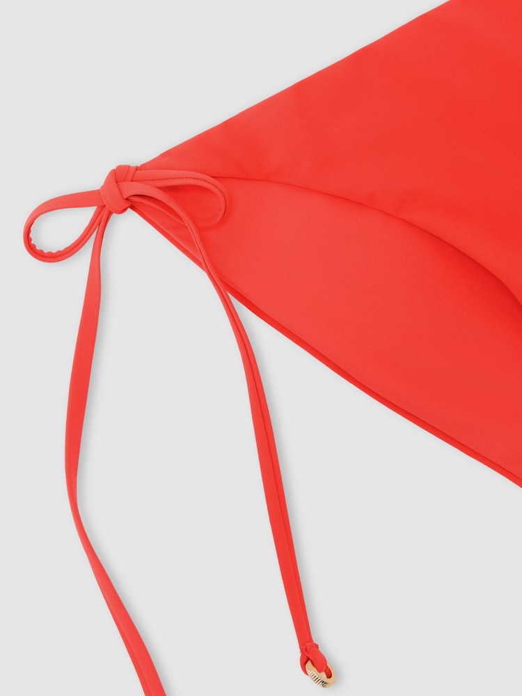 Reiss Coral Orange Riah Side-Tie Bikini Bottoms - Image 6 of 6 Reiss Coral Orange Riah Side-Tie Bikini Bottoms - Image 6 of 6