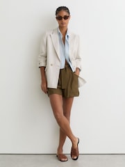 Reiss Kori Leather Cross-Strap Flat Sandals - Bild 1 von 6