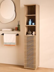 MADE.COM Oak Effect Tulma Bathroom Tall Boy Cabinet - Image 1 of 6