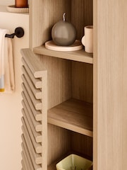 MADE.COM Oak Effect Tulma Bathroom Tall Boy Cabinet - Image 2 of 6