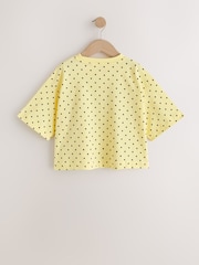 Yellow Spot Beaded Oversized Boxy T-Shirt (3-16yrs) - Image 6 of 8