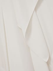 Reiss Ivory Evory Strappy Draped Cape Maxi Dress - Image 7 of 7