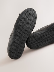 Back to School Black Patent Embossed Ballet Strap Bow Mary Jane Trainers - Image 7 of 7