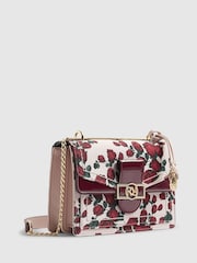 River Island Pink Jacquard Floral Print Panelled Shoulder Bag - Image 3 of 6