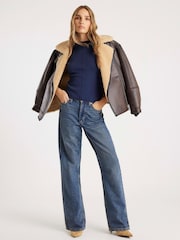 River Island Blue Fitted Knit Vest Top - Image 3 of 4