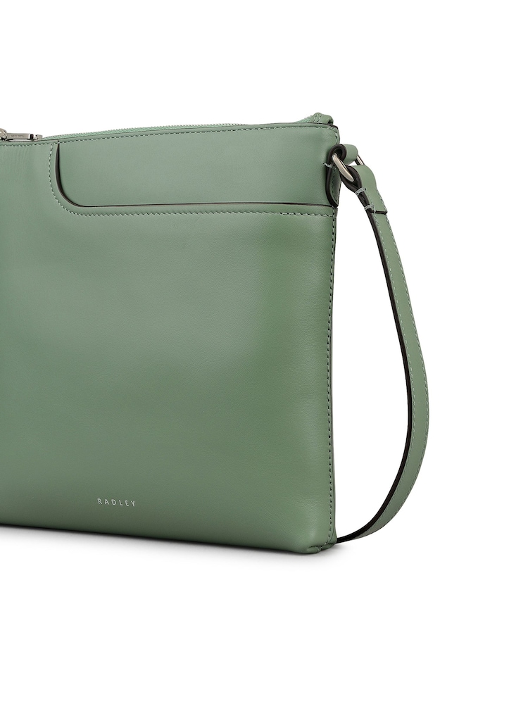 Radley Light Green Pockets Small Cross Body Bag - Image 4 of 4 Radley Light Green Pockets Small Cross Body Bag - Image 4 of 4