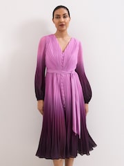 Phase Eight Purple Petite Mira Dress - Image 3 of 7