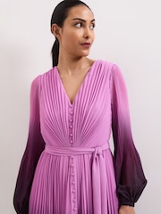 Phase Eight Purple Petite Mira Dress - Image 4 of 7