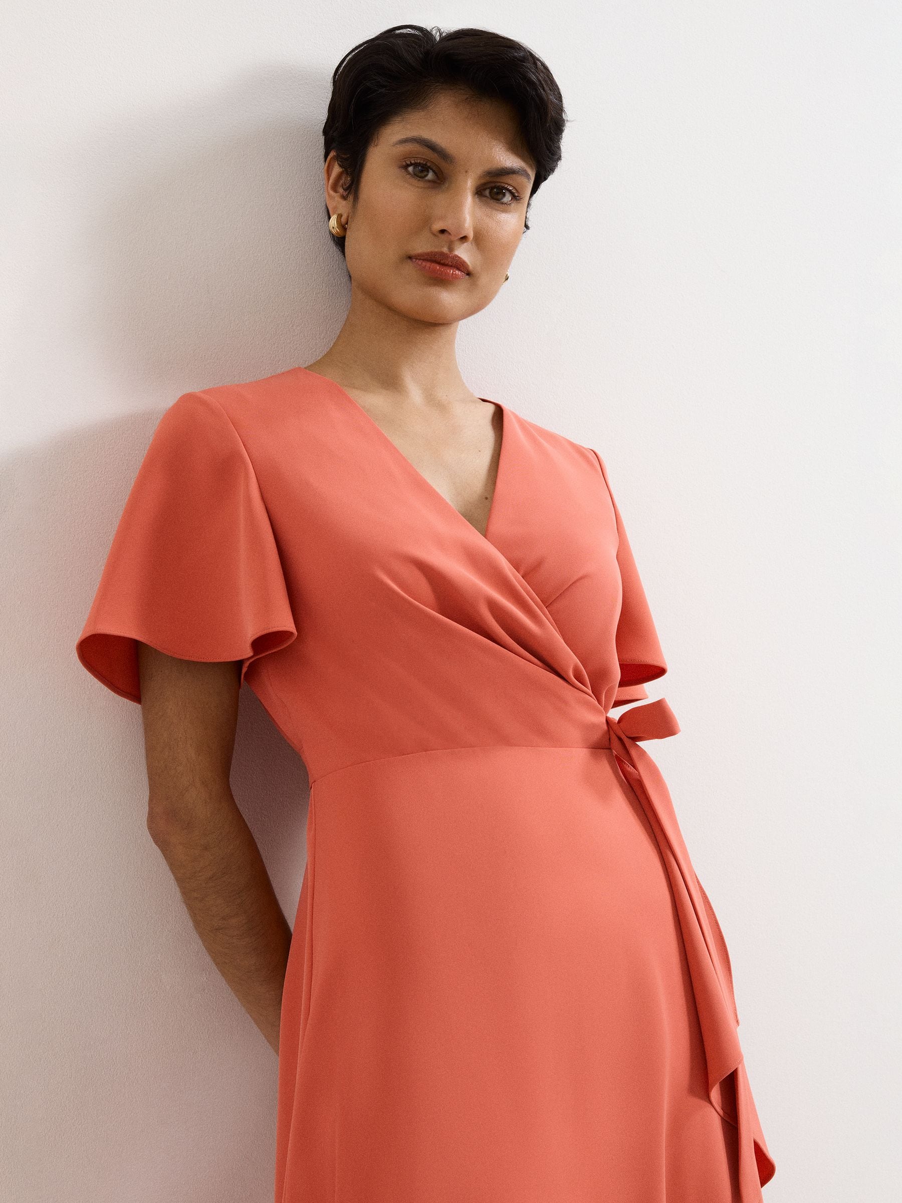 Buy Phase Eight Orange Julissa Wrap Dress from Next USA