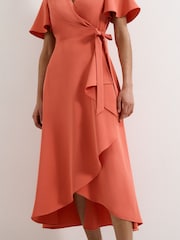 فستان ملفوف تصميم Julissa من Phase Eight - Image 5 of 7