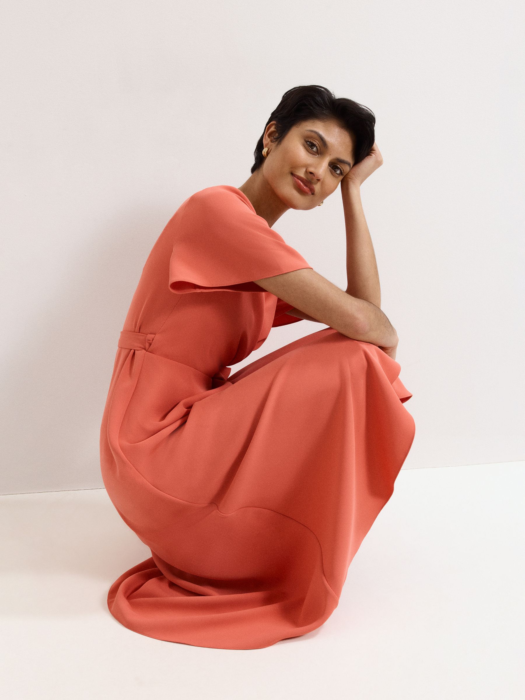 Buy Phase Eight Orange Julissa Wrap Dress from Next USA