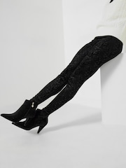 Joe Browns Black Baroque Print Stretchy Leggings - Image 1 of 5