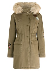Joe Browns Green Badged And Embroidered Coat - Image 6 of 6