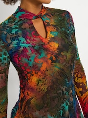 Joe Browns Orange Statement Print Tunic Top - Image 4 of 5