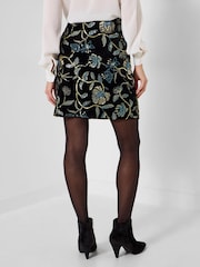 Joe Browns Black Boutique Sequin Embroidered Mini Skirt - Image 5 of 5