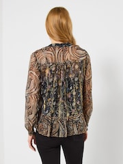 Joe Browns Black Boho Floral Print Blouse And Cami Set - Image 4 of 5