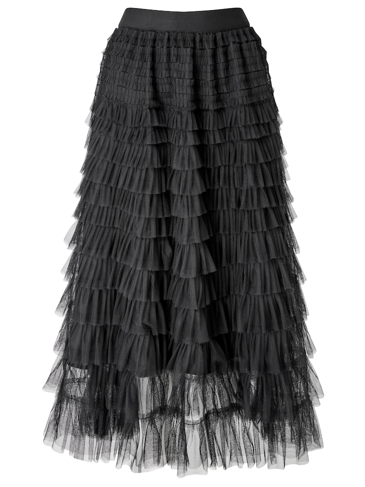 Joe Browns Black Tiered Mesh Skirt - Image 7 of 7 Joe Browns Black Tiered Mesh Skirt - Image 7 of 7
