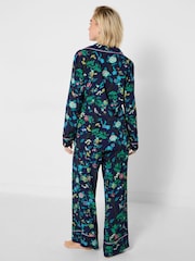 Joe Browns Blue Floral Print Boutique Pyjamas Bottoms - Image 4 of 5