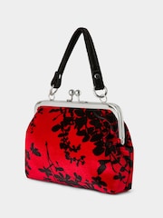 Joe Browns Red Detachable Strap Velvet Bag - Image 2 of 3
