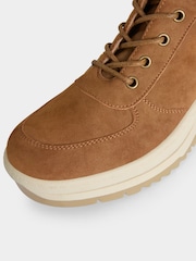 Joe Browns Brown Fur Lined Microfibre Ankle Boots - Image 4 of 4