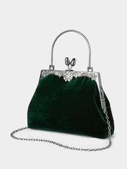 Joe Browns Green Detachable Chain Velvet Bag - Image 2 of 3