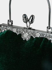 Joe Browns Green Detachable Chain Velvet Bag - Image 3 of 3