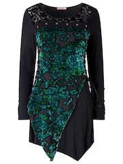 Joe Browns Black Devore Jersey Tunic Top - Image 7 of 7