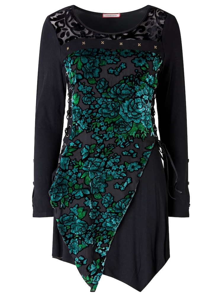 Joe Browns Black Devore Jersey Tunic Top - Image 7 of 7 Joe Browns Black Devore Jersey Tunic Top - Image 7 of 7