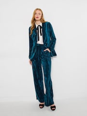 Joe Browns Blue Crushed Velour Jacket - Image 4 of 7
