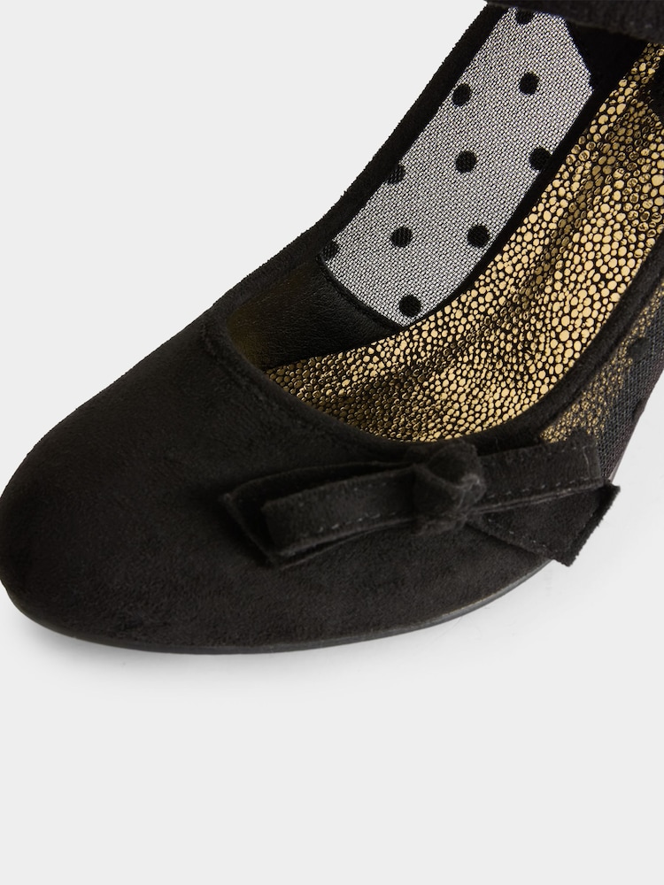 Joe Browns Black Heart Detailed Mary Jane Shoes - Image 4 of 4 Joe Browns Black Heart Detailed Mary Jane Shoes - Image 4 of 4