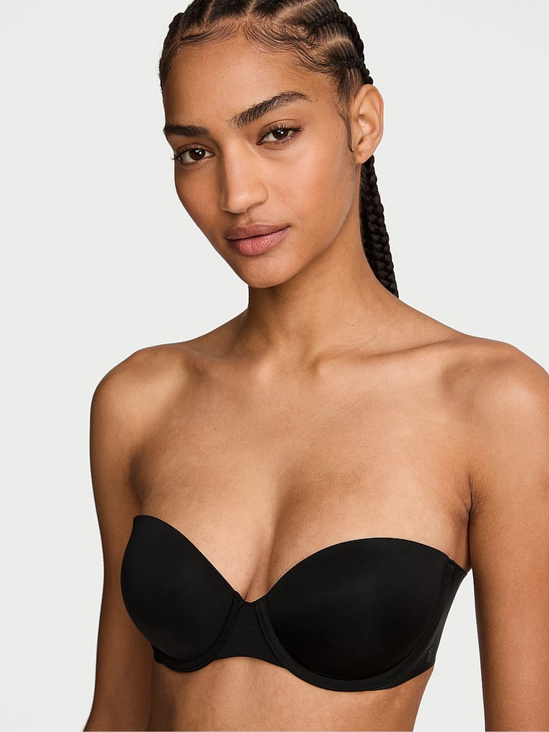 Victoria's Secret Black Strapless Multiway Push Up Uplift Bra