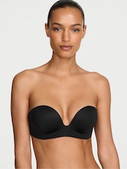 Victoria's Secret Black Add 2 Cups Push Up Bombshell Strapless Bra - Image 1 of 2