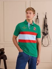 Joules Official Scone Green Cotton Pique Polo Shirt - Image 1 of 11