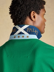 Joules Official Scone Green Cotton Pique Polo Shirt - Image 10 of 11