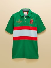 Joules Official Scone Green Cotton Pique Polo Shirt - Image 11 of 11
