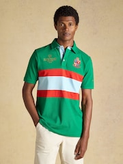Joules Official Scone Green Cotton Pique Polo Shirt - Image 4 of 11