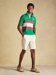Joules Official Scone Green Cotton Pique Polo Shirt - Image 7 of 11