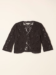 FatFace Brown Carrie Crochet Cardigan - Image 2 of 2
