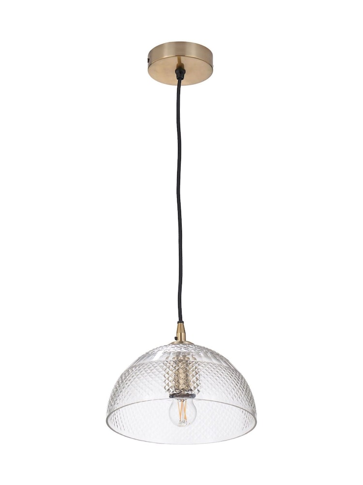 Pacific Clear Giselle Diamond Design Handcut Glass Dome Pendant Ceiling Light - Image 6 of 6 Pacific Clear Giselle Diamond Design Handcut Glass Dome Pendant Ceiling Light - Image 6 of 6