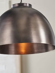 Pacific Antique Brass Harlem Domed Metal Pendant Ceiling Light - Image 2 of 5
