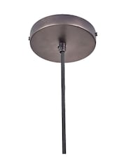 Pacific Antique Brass Harlem Domed Metal Pendant Ceiling Light - Image 5 of 5